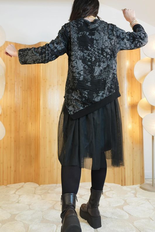 Oscar Harley 2-in-1 Dress Black